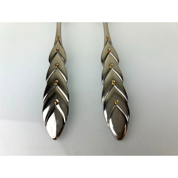 Pier 1 Imports Stainless Steel 18/8 Korea Serving Spoon & Fork Large - Picture 2 of 14